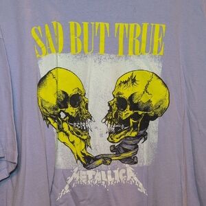 Metallica Graphic Tee in Purple and Yellow